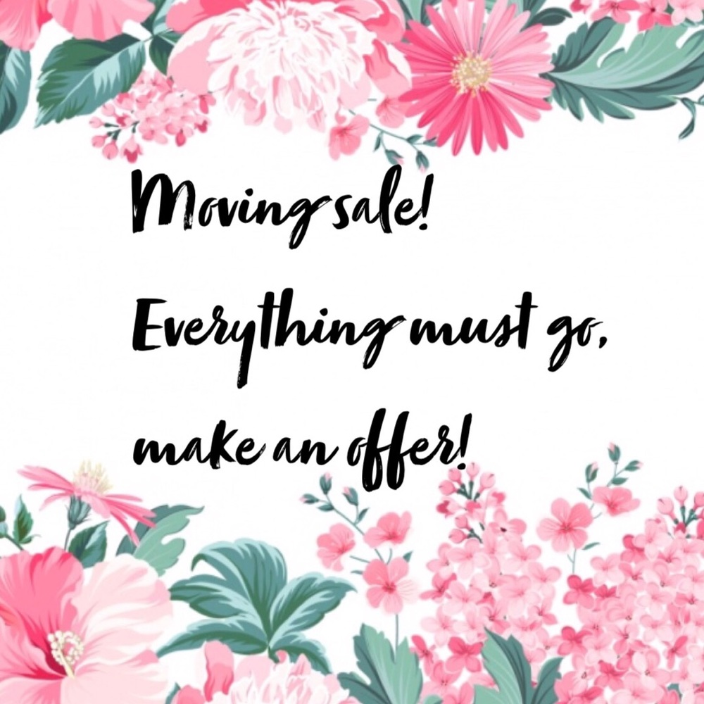 Moving sale!